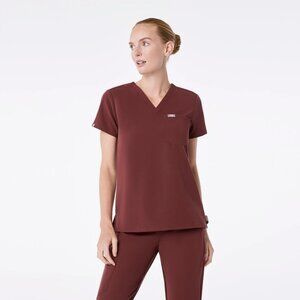 Catarina One-Pocket Scrub Top™ - WALNUT *LIMITED EDITION*